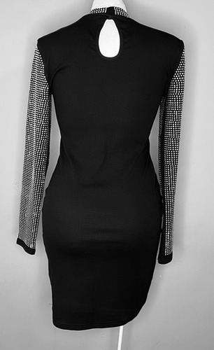 Vestidos Dama De Noche Super Elegante, Con Piedras Platas.