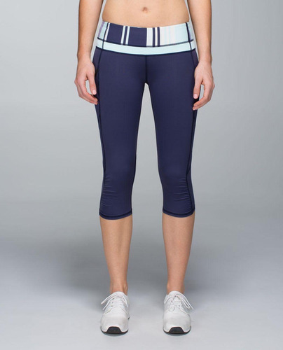Leggings Deportivos Lululemon Morado Y Azul Talla 4 (Usado)