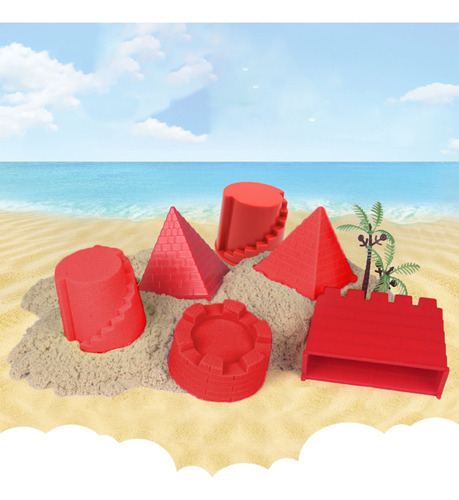 Juego De 4 Juguetes De Playa Para Niños Pyramid Castle Sand