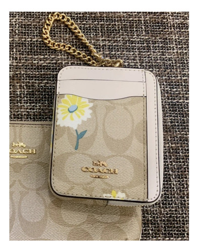 Monedero Tarjetero Coach Original Zip Cardcase Signature