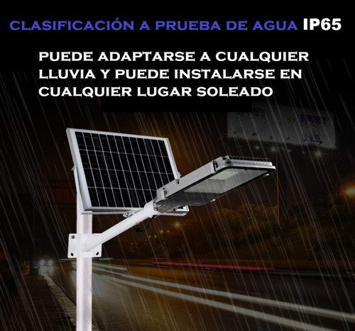 Luminaria Pastoral Solar Led 50w Con Panel Y Control Remoto