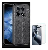 Comprar Case Funda Carbono Para Xiaomi Mi 14t \u002F 14t Pro + Vidrio