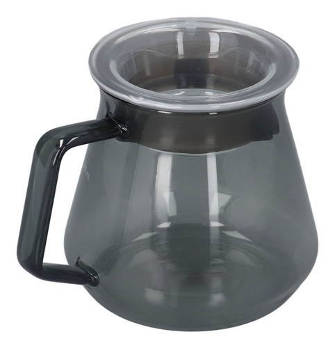 Cafetera De Vidrio De Borosilicato Gris Galvanizado Con Alto