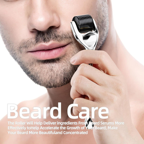 Rodillo Microneedling Derma, Rodillo Para Barba, Rodillo