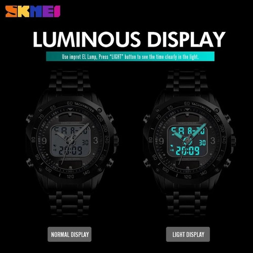 Reloj Skmei 1493 Deportivo Solar Acero Inoxidable Digital