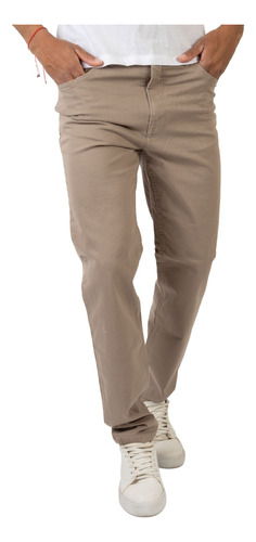 Pantalon Hombre Gabardina Elastizada Corte Jean Newman