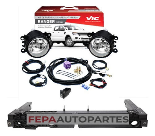 Kit Faros Auxiliares Antinieblas Ford Ranger 13 / 16 4x4