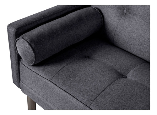Sofá Cama Sabella Sofantástico Varias Posiciones Color Gris Oscuro