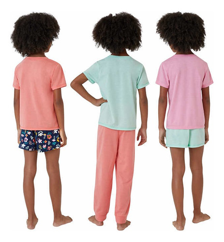 Pijama De 6 Piezas Para Niños Y Niñas Eddie Bauer Original 