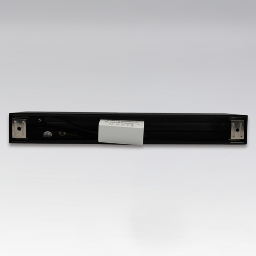 Ade-711 Luminaria Lineal Sobreponer En Techo Color Negro Con Óptica 20w Interior Ip20 Blanco Cálido