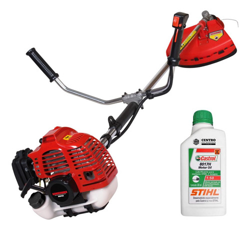 Roçadeira À Gasolina Lateral Com Lâmina 3p E Óleo Stihl 2t
