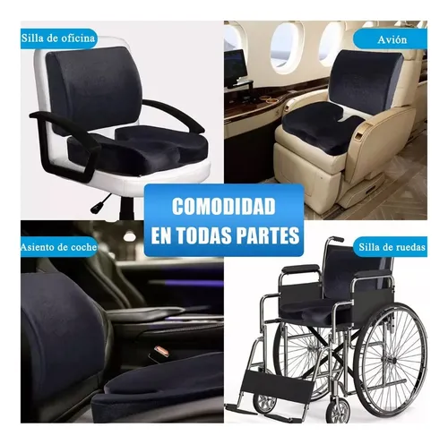 Cojín De Gel Y Almohada De Apoyo Lumbar Diseño Ergonómico