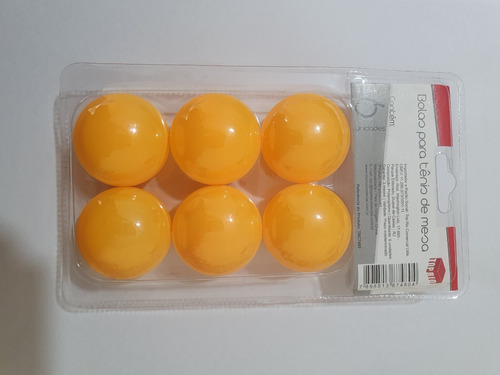 Bolinha De Ping Pong Com 6 Unidades Na Cartela