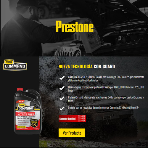 Kit De 12 Prestone Anticongelante Rosa50% 946ml