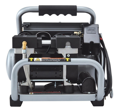 Compresor De Aire Fortress 1 Gal. 135 Psi, Silencioso Color Plateado Fase Eléctrica Monofásica Frecuencia 0