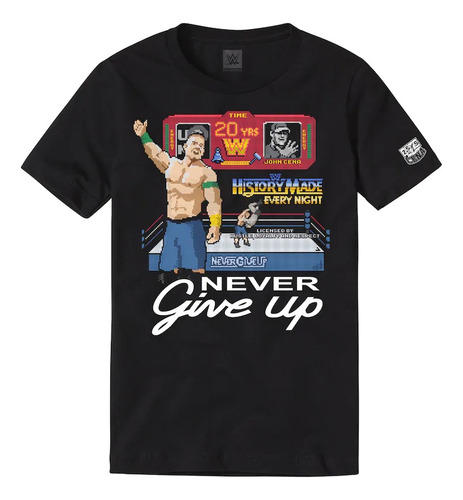 Polera Wwe John Cena 20 Years Never Give Up
