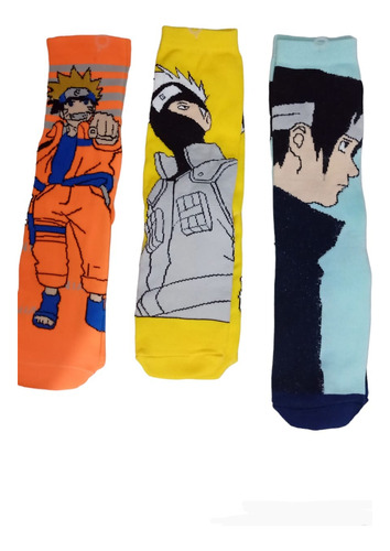 Set De 3 Calcetines Anime Naruto