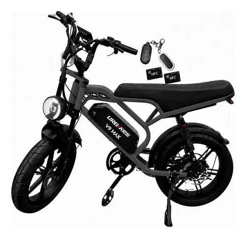 Bicicleta elétrica V9 Max 1000W freio hidráulico