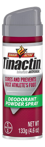 Tinactin Desodorante En Polvo Antifúngico En Spray 4.60 Oz Fragancia Natural