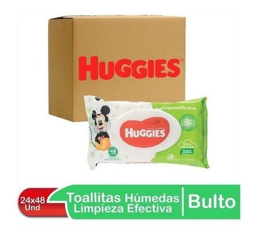 Toallas Húmedas Huggies Limpieza Efect 48pcs - Caja 24 Und 