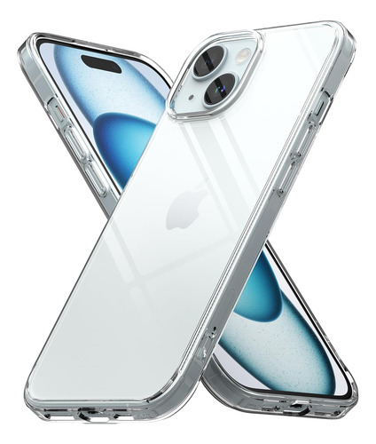 Capa Capinha Para iPhone 15 (6.1 Pol) Ringke Fusion - Clear