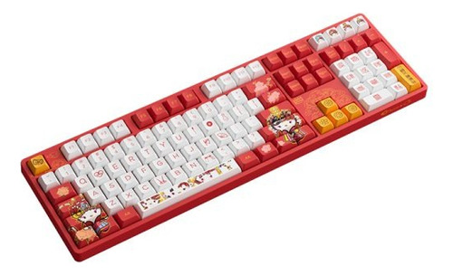 Teclado Akko 5108s Hello Kitty Peking Opera B Switch Tcc Pri Cor De Teclado Vermelho Idioma Inglês Us Internacional