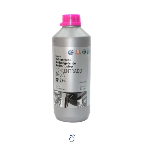 Refrigerante Concentrado Anticongelante Anticorrosivo Vw 1 L