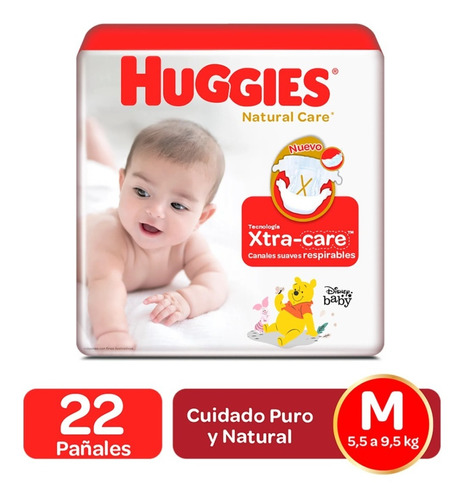 Huggies Natural Care X8paq M,g,x,xxg