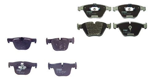 Jgo Balatas Del + Tras Bajos Metales P/bmw L6 3.0l 12/13 Trw