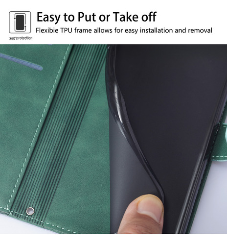 Funda De Piel Empresarial Para Motorola E15, A Prueba De Salpicaduras, 3 Ranuras Para Tarjetas, Soporte, Bloqueo Rfid, 6 Colores