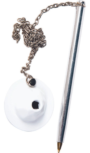 Caneta Fixa De Balcão Modelo Chapéu Branco
