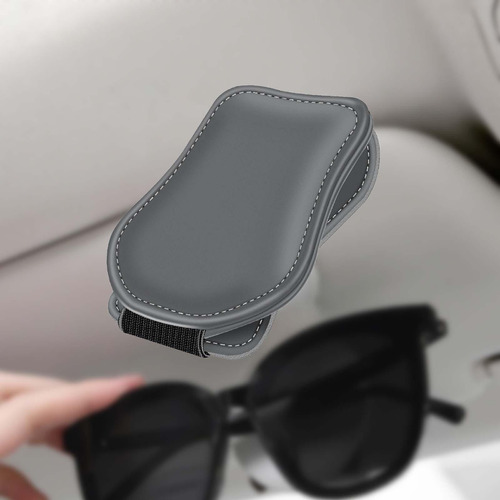 Soporte Para Gafas De Sol Para Visera De Coche, Montura Gris