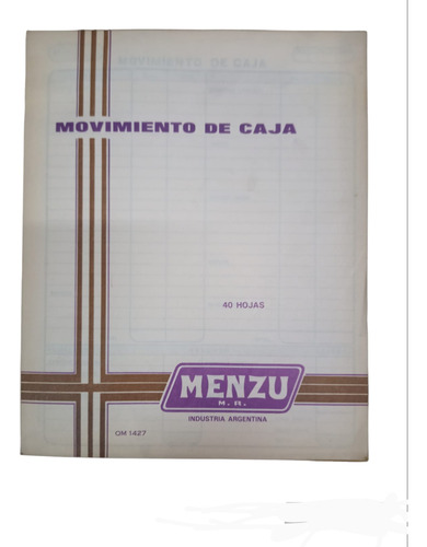 Formulario Movimiento De Caja X 40 Hojas Vintage