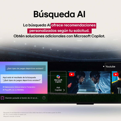 Pantalla 50 Pulgadas LG Uhd Ai Ua75 4k Smart Tv 2025