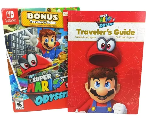 Jogo Super Mario Odyssey + Travelers Guide - Colecionador