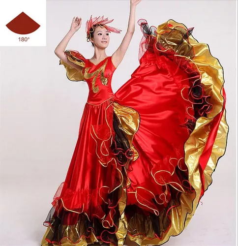 Vestido De España Para Mujer, Falda Flamenca, Disfraz De Bai