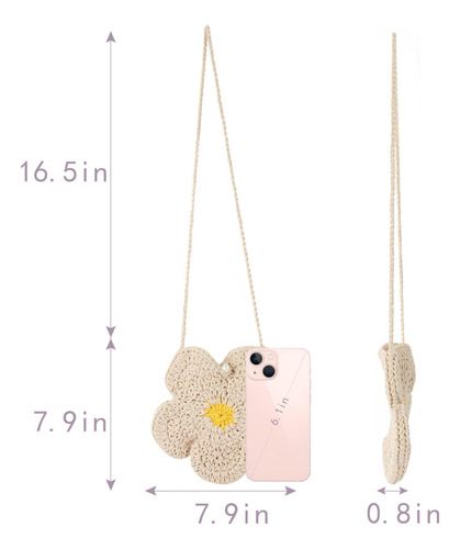 Minache Bolso Bandolera Con Flores A La Moda Para Niñas Pequ