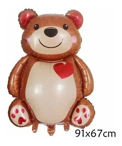 Pack 10 Unid Globo Oso Gigante Xl Globo Inflable 91 Cm