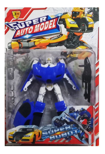 Robot Transformer Super Auto Model 3 Colores St