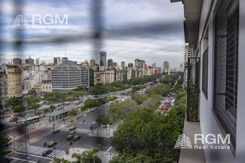 Imagen 8 de 30 de Piso Alto Con Balcón Francés Al Frente. Con Excelente Vista Av. 9 De Julio. Muy Luminoso!