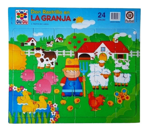 Puzzle Rompecabezas Don Rastrillo En La Granja Ruibal 24p