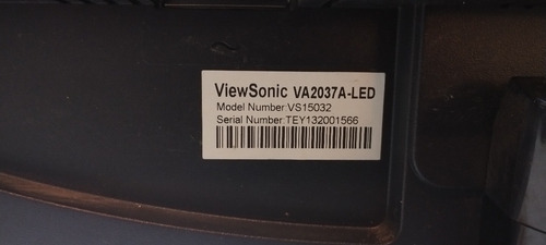 Monitor Viewsonic Va2037a-led Perfecto Estado (Usado)