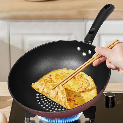 Sartén Wok Para Saltear Con Tapa Fácil De Montar Cocina De