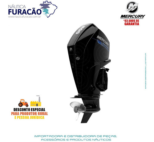 Motor De Popa Mercury 4 Tempos 300hp Xl V8 Mecânico Seapro