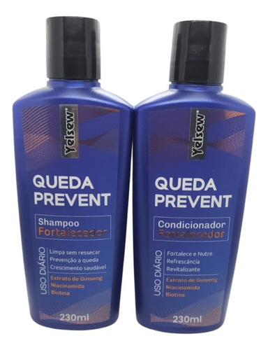 Shampoo E Condicionador Fortalecedor Queda Prevent Yelsew