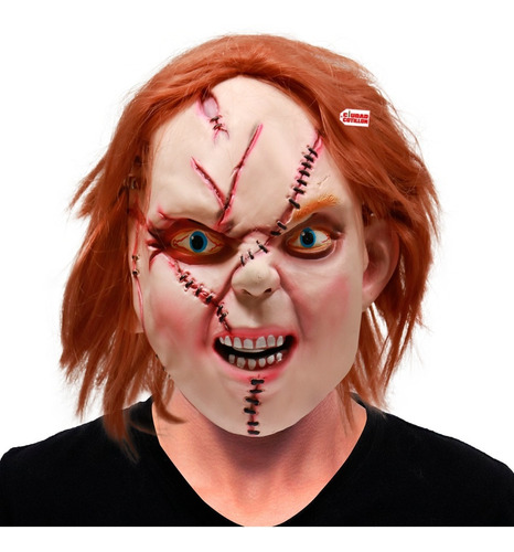 Máscara Chucky Muñeco Maldito Disfraz Látex Halloween - Cc