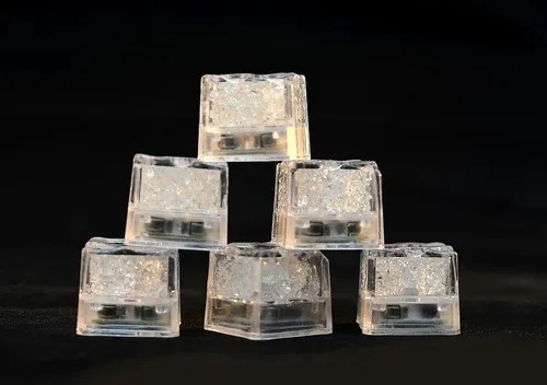 Imagen 6 de 10 de Combo Oferta Cubitos Hielo Luminoso Luz Led Cocktail X 12 Un