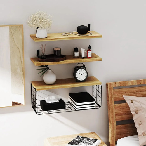Estante De Almacenamiento De Pared Para Baño De 3 Niveles