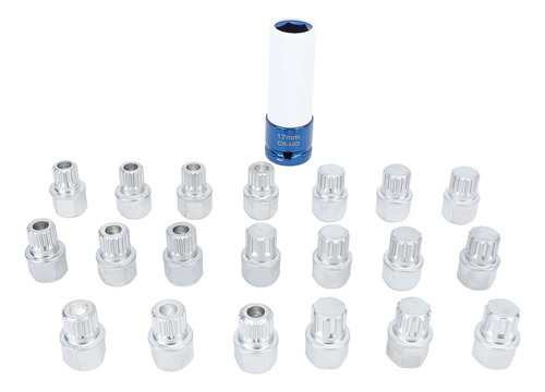 Kit De Remoção De Chaves Wheel Lock, 21 Unidades, Ferramenta