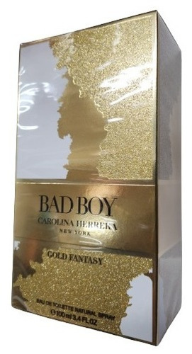 Perfume Bad Boy Gold Fantasy Carolina Herrera Edt 100 Ml Masculino Original Importado